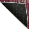 Piper Looms Chantille Geometric ACN912 Burgundy Machine Washable Area Rug Backing Image