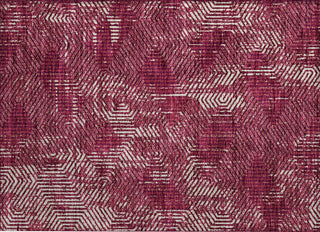 Piper Looms Chantille Geometric ACN912 Burgundy Machine Washable Area Rug Scatter Main Image