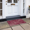 Piper Looms Chantille Geometric ACN912 Burgundy Machine Washable Area Rug Scatter Outdoor Lifestyle Image Feature