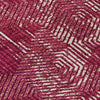 Piper Looms Chantille Geometric ACN912 Burgundy Machine Washable Area Rug Swatch Image