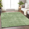 Piper Looms Chantille Geometric ACN912 Green Machine Washable Area Rug Lifestyle Image Feature