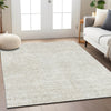 Piper Looms Chantille Geometric ACN912 Ivory Machine Washable Area Rug Lifestyle Image Feature