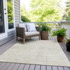 Piper Looms Chantille Geometric ACN912 Ivory Machine Washable Area Rug Outdoor Lifestyle Image Feature