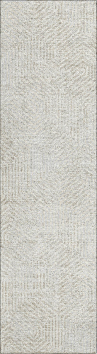 Piper Looms Chantille Geometric ACN912 Ivory Machine Washable Area Rug Runner Main Image