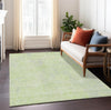 Piper Looms Chantille Geometric ACN912 Lime Machine Washable Area Rug Lifestyle Image Feature