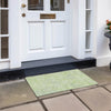 Piper Looms Chantille Geometric ACN912 Lime Machine Washable Area Rug Scatter Outdoor Lifestyle Image Feature