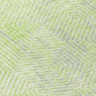 Piper Looms Chantille Geometric ACN912 Lime Machine Washable Area Rug Swatch Image