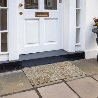 Piper Looms Chantille Geometric ACN912 Mocha Machine Washable Area Rug Scatter Outdoor Lifestyle Image Feature