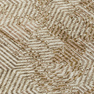 Piper Looms Chantille Geometric ACN912 Mocha Machine Washable Area Rug Swatch Image
