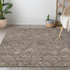 Piper Looms Chantille Floral ACN913 Brown Machine Washable Area Rug Lifestyle Image Feature