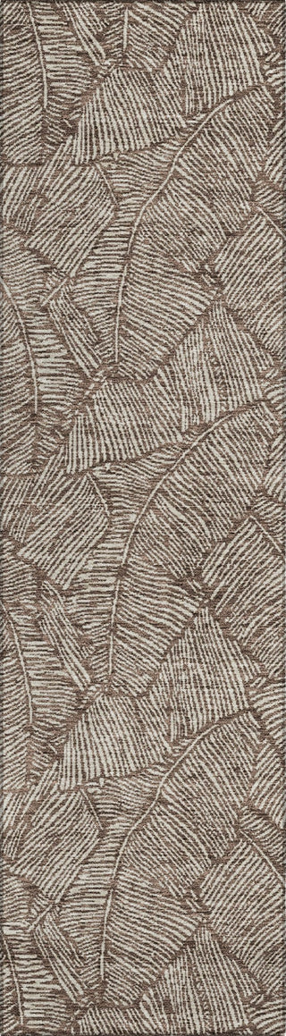 Piper Looms Chantille Floral ACN913 Brown Machine Washable Area Rug Runner Main Image