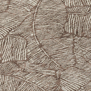 Piper Looms Chantille Floral ACN913 Brown Machine Washable Area Rug Swatch Image