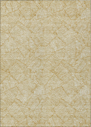 Piper Looms Chantille Floral ACN913 Gold Machine Washable Area Rug main image
