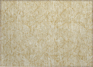 Piper Looms Chantille Floral ACN913 Gold Machine Washable Area Rug Scatter Main Image