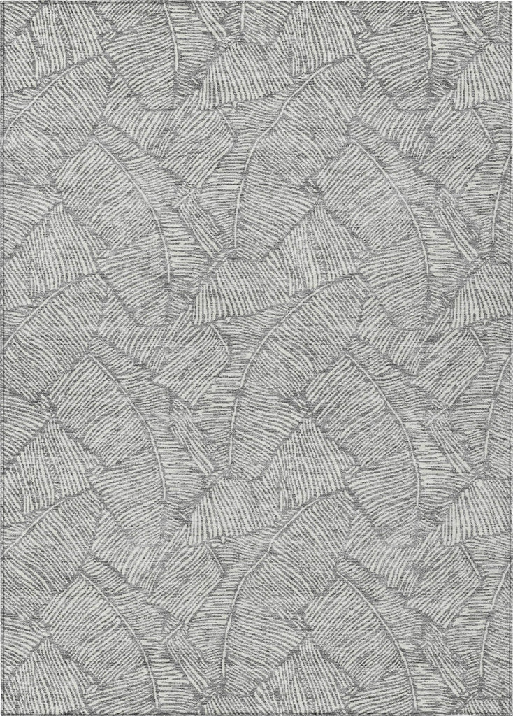 Piper Looms Chantille Floral ACN913 Gray Machine Washable Area Rug main image