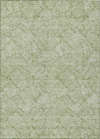 Piper Looms Chantille Floral ACN913 Green Machine Washable Area Rug main image