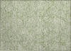Piper Looms Chantille Floral ACN913 Green Machine Washable Area Rug Scatter Main Image