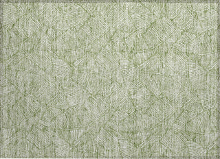 Piper Looms Chantille Floral ACN913 Green Machine Washable Area Rug Scatter Main Image