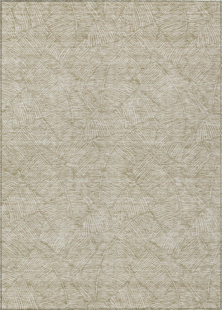 Piper Looms Chantille Floral ACN913 Taupe Machine Washable Area Rug main image