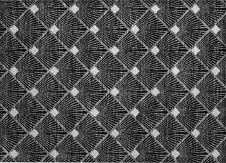 Piper Looms Chantille Diamonds ACN914 Black Machine Washable Area Rug Scatter Main Image