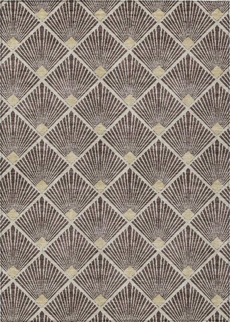 Piper Looms Chantille Diamonds ACN914 Fudge Machine Washable Area Rug main image