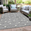 Piper Looms Chantille Diamonds ACN914 Gray Machine Washable Area Rug Outdoor Lifestyle Image Feature