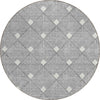 Piper Looms Chantille Diamonds ACN914 Gray Machine Washable Area Rug Round Main Image