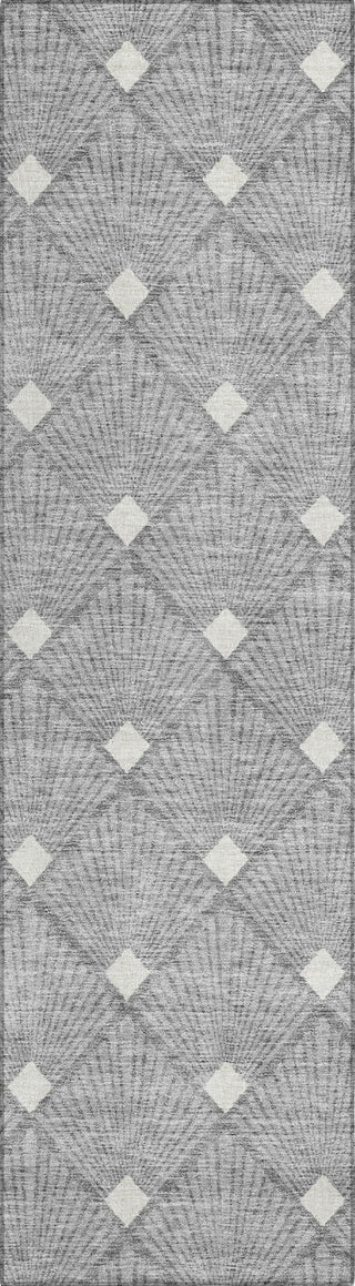 Piper Looms Chantille Diamonds ACN914 Gray Machine Washable Area Rug Runner Main Image