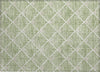 Piper Looms Chantille Diamonds ACN914 Green Machine Washable Area Rug Scatter Main Image