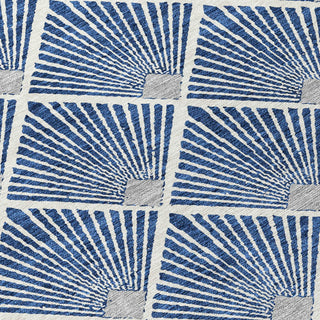 Piper Looms Chantille Diamonds ACN914 Navy Machine Washable Area Rug Swatch Image