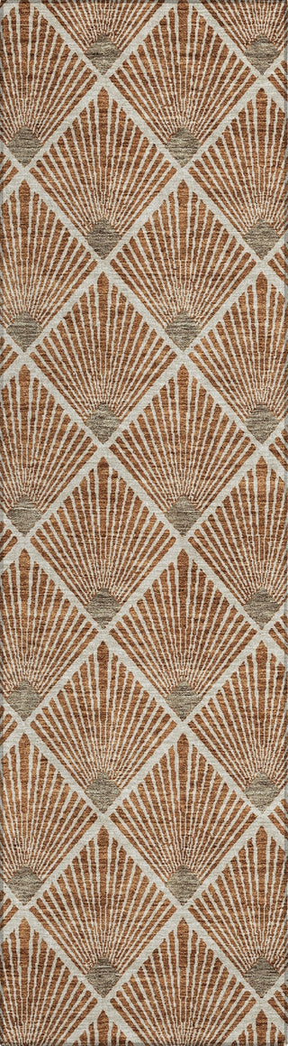 Piper Looms Chantille Diamonds ACN914 Paprika Machine Washable Area Rug Runner Main Image