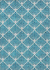 Piper Looms Chantille Diamonds ACN914 Teal Machine Washable Area Rug main image