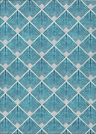 Piper Looms Chantille Diamonds ACN914 Teal Machine Washable Area Rug main image