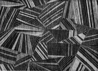 Piper Looms Chantille Geometric ACN915 Black Machine Washable Area Rug Scatter Main Image