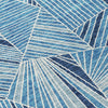 Piper Looms Chantille Geometric ACN915 Blue Machine Washable Area Rug Swatch Image