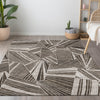 Piper Looms Chantille Geometric ACN915 Brown Machine Washable Area Rug Lifestyle Image Feature