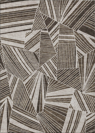 Piper Looms Chantille Geometric ACN915 Brown Machine Washable Area Rug main image