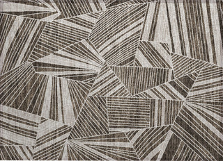 Piper Looms Chantille Geometric ACN915 Brown Machine Washable Area Rug Scatter Main Image