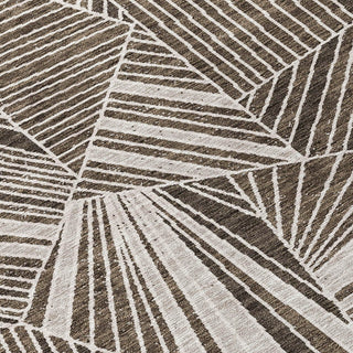 Piper Looms Chantille Geometric ACN915 Brown Machine Washable Area Rug Swatch Image