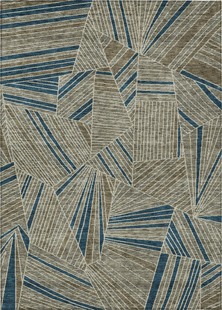 Piper Looms Chantille Geometric ACN915 Taupe Machine Washable Area Rug main image