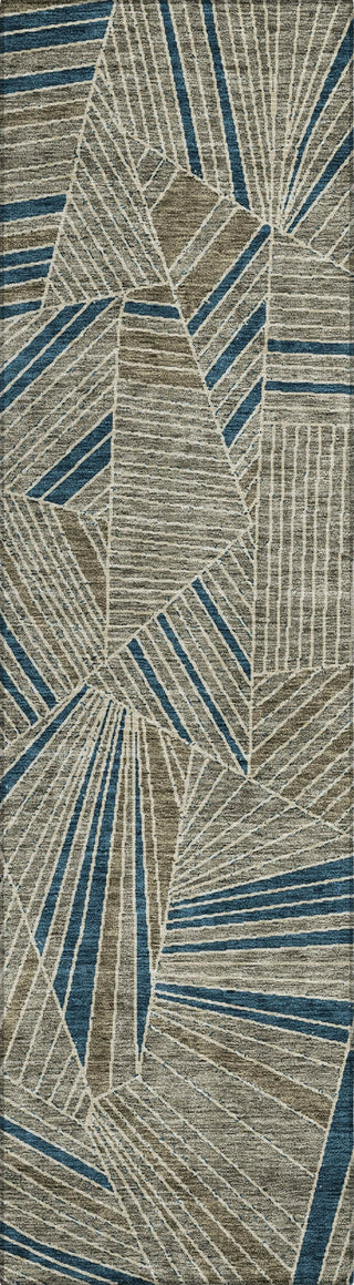 Piper Looms Chantille Geometric ACN915 Taupe Machine Washable Area Rug Runner Main Image