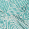 Piper Looms Chantille Geometric ACN915 Teal Machine Washable Area Rug Swatch Image