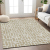 Piper Looms Chantille Geometric ACN916 Beige Machine Washable Area Rug Lifestyle Image Feature