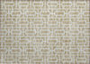 Piper Looms Chantille Geometric ACN916 Beige Machine Washable Area Rug Scatter Main Image