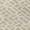 Piper Looms Chantille Geometric ACN916 Beige Machine Washable Area Rug Swatch Image
