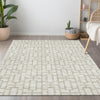 Piper Looms Chantille Geometric ACN916 Ivory Machine Washable Area Rug Lifestyle Image Feature