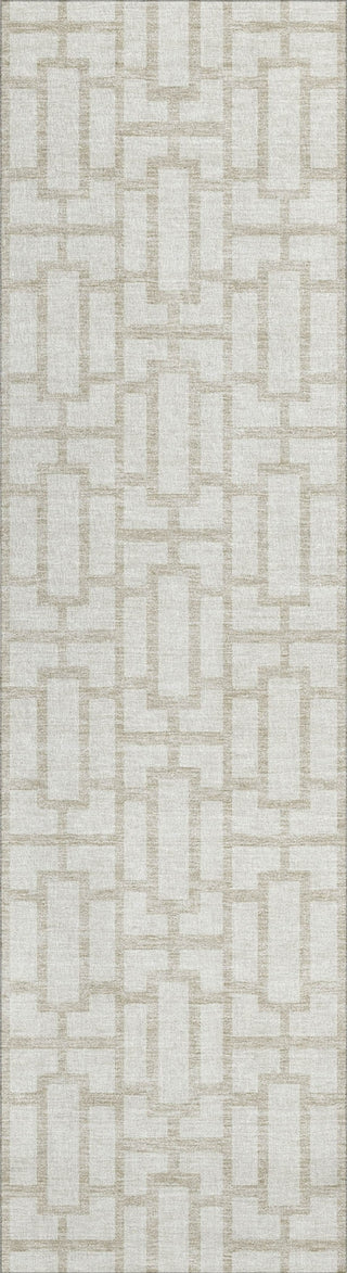 Piper Looms Chantille Geometric ACN916 Ivory Machine Washable Area Rug Runner Main Image