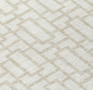Piper Looms Chantille Geometric ACN916 Ivory Machine Washable Area Rug Swatch Image