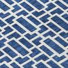 Piper Looms Chantille Geometric ACN916 Navy Machine Washable Area Rug Swatch Image