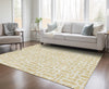Piper Looms Chantille Geometric ACN916 Wheat Machine Washable Area Rug Lifestyle Image Feature